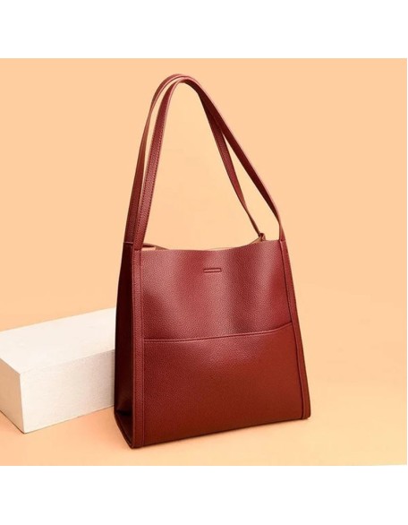 Solid Color Simple Shoulder Bag