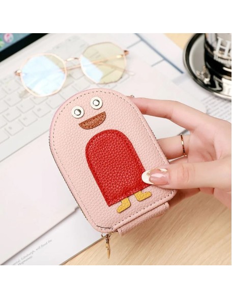 Cute Penguins PU Credit Card Coin Wallet