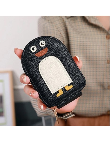Cute Penguins PU Credit Card Coin Wallet