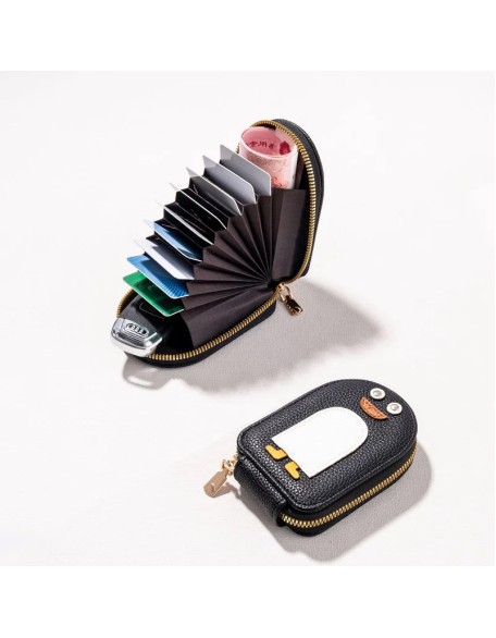 Cute Penguins PU Credit Card Coin Wallet