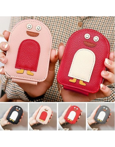 Cute Penguins PU Credit Card Coin Wallet