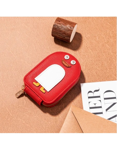 Cute Penguins PU Credit Card Coin Wallet