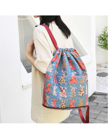 Drawstring Foldable Large Capacity Dry-wet Separation Travel Sports Backpack