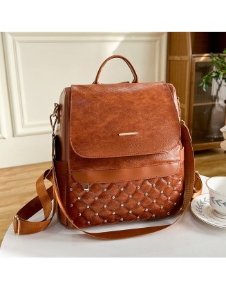 Multipurpose Anti-theft Travel Soft Leather Casual Bag