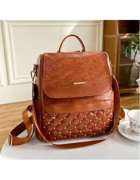 Multipurpose Anti-theft Travel Soft Leather Casual Bag
