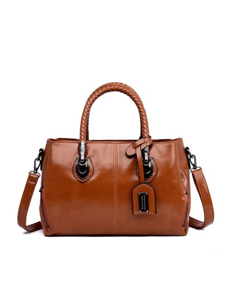 Boston leather handbag for women