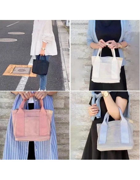 Large capacity multi-pocket handbag