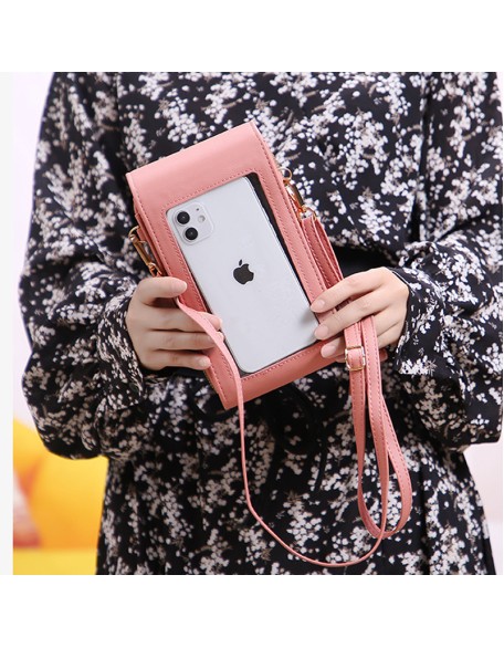 Large Capacity Elegant Crossbody Touch Screen Phone Bag