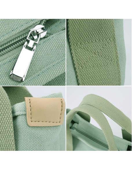 Large capacity multi-pocket handbag