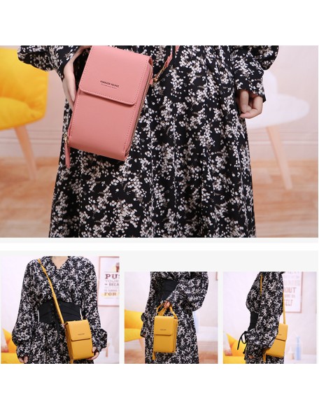 Large Capacity Elegant Crossbody Touch Screen Phone Bag