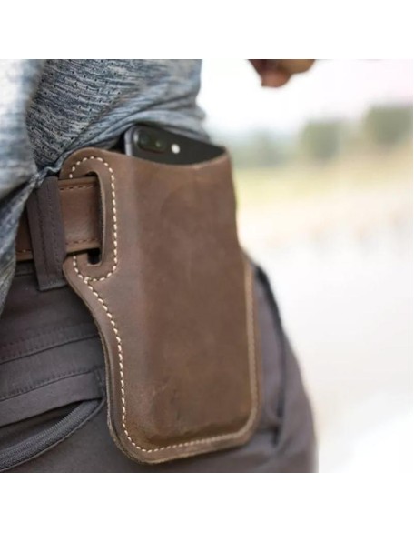 Retro Short Cell Phone Case Belt Bag
