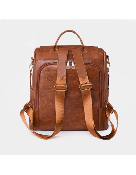 Multipurpose Anti-theft Travel Soft Leather Casual Bag