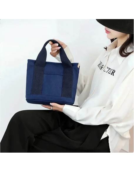 Large capacity multi-pocket handbag