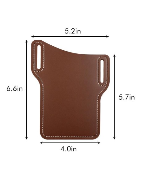Retro Short Cell Phone Case Belt Bag