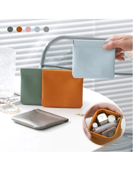 PU Leather Pocket Cosmetic Bag