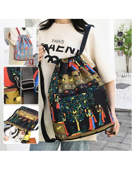 Drawstring Foldable Large Capacity Dry-wet Separation Travel Sports Backpack