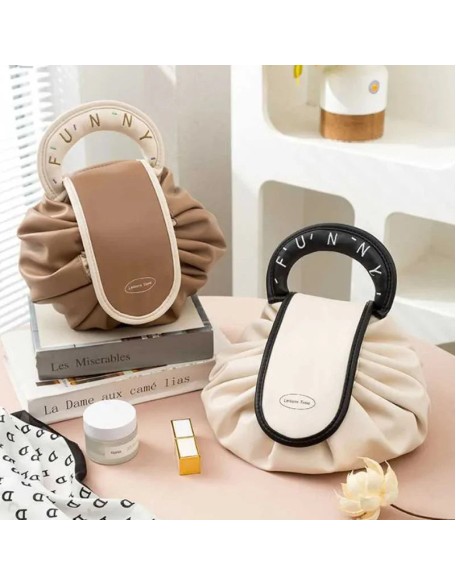 Lazy Drawstring Makeup Fashion Handbag