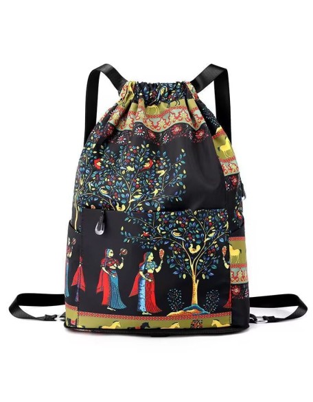 Drawstring Foldable Large Capacity Dry-wet Separation Travel Sports Backpack