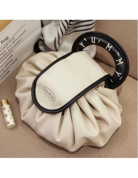 Lazy Drawstring Makeup Fashion Handbag