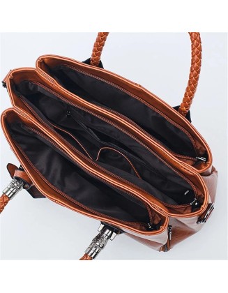 Boston leather handbag for women