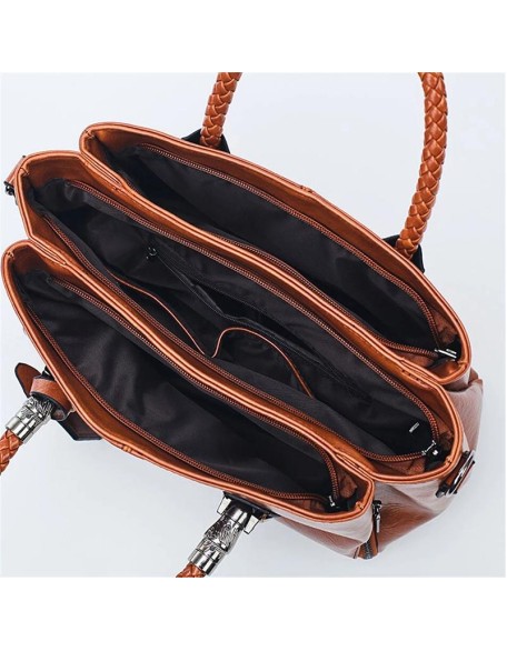 Boston leather handbag for women