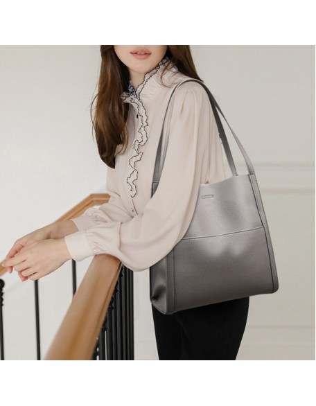 Solid Color Simple Shoulder Bag