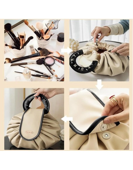 Lazy Drawstring Makeup Fashion Handbag