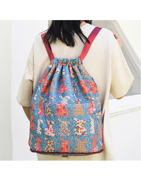 Drawstring Foldable Large Capacity Dry-wet Separation Travel Sports Backpack