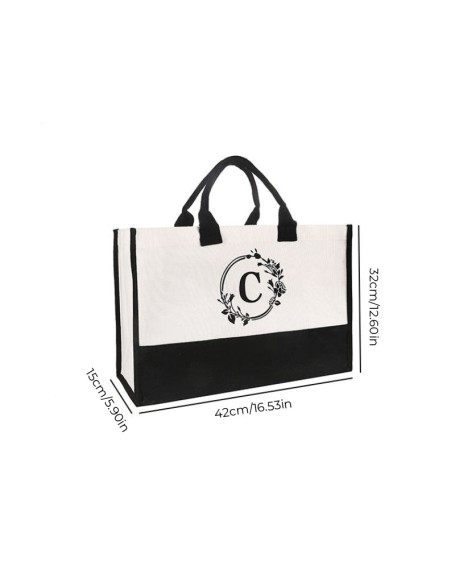 Letter Canvas Bag