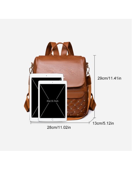 Multipurpose Anti-theft Travel Soft Leather Casual Bag