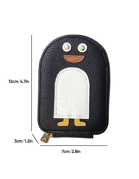 Cute Penguins PU Credit Card Coin Wallet