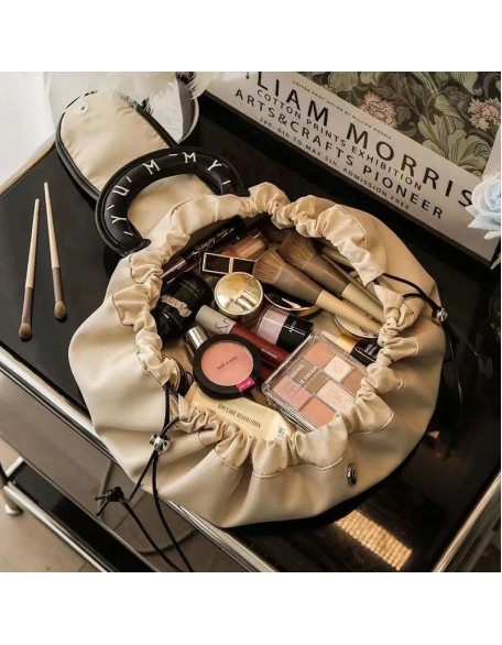Lazy Drawstring Makeup Fashion Handbag