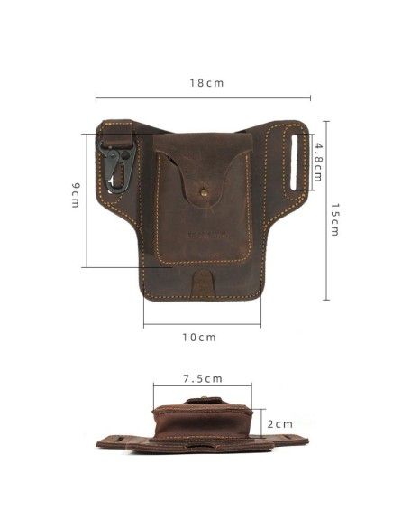 Leather Phone Belt Pouch