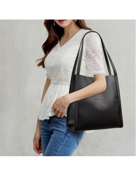 Solid Color Simple Shoulder Bag