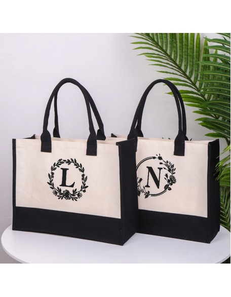 Letter Canvas Bag