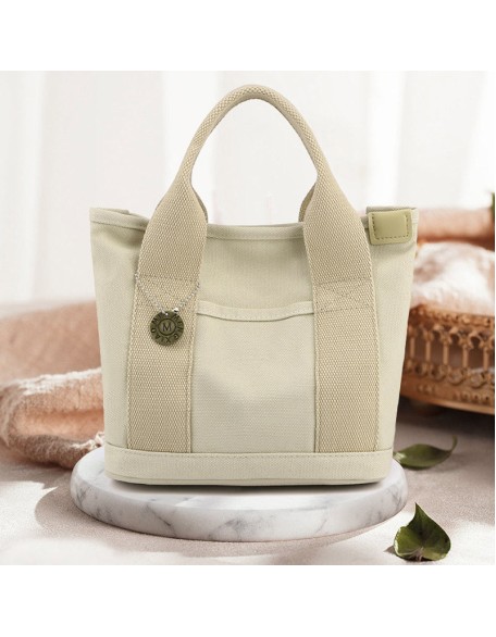 Large capacity multi-pocket handbag