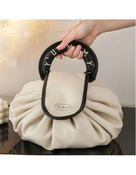 Lazy Drawstring Makeup Fashion Handbag