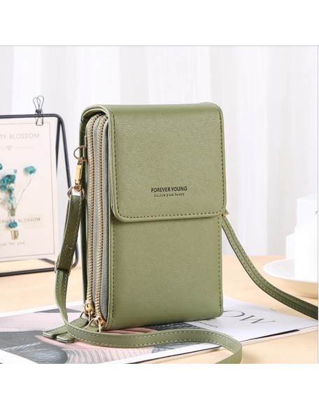 Large Capacity Elegant Crossbody Touch Screen Phone Bag