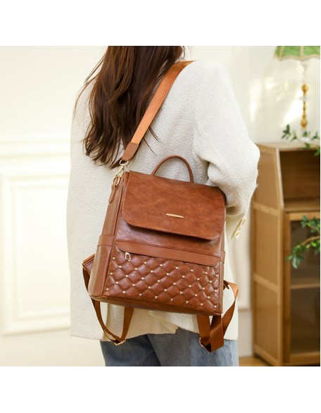 Multipurpose Anti-theft Travel Soft Leather Casual Bag