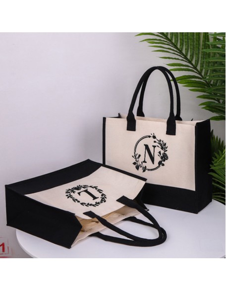 Letter Canvas Bag