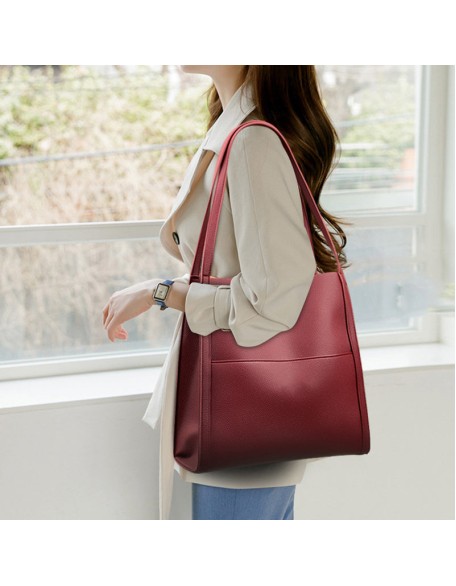 Solid Color Simple Shoulder Bag