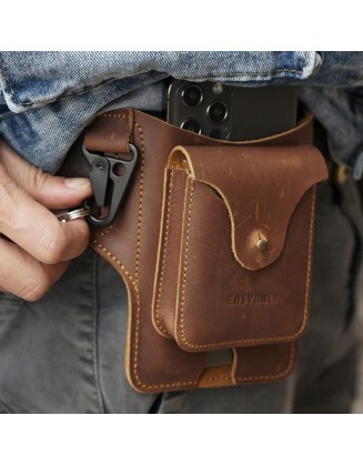 Leather Phone Belt Pouch