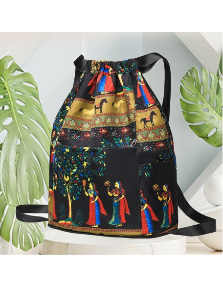 Drawstring Foldable Large Capacity Dry-wet Separation Travel Sports Backpack