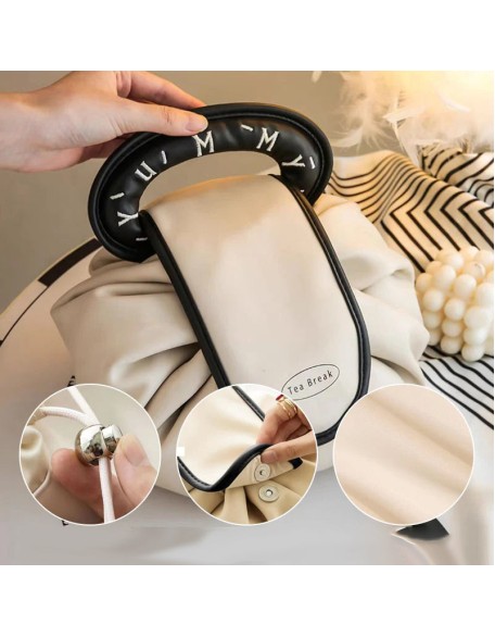Lazy Drawstring Makeup Fashion Handbag