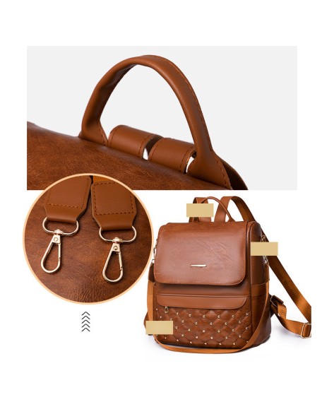 Multipurpose Anti-theft Travel Soft Leather Casual Bag
