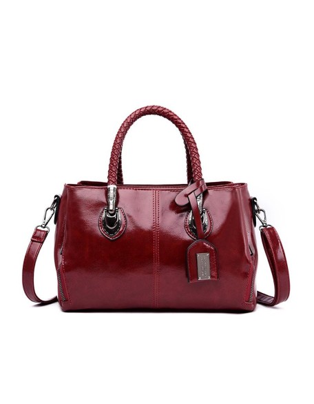 Boston leather handbag for women