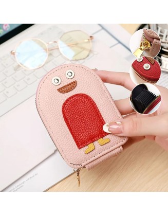 Cute Penguins PU Credit Card Coin Wallet