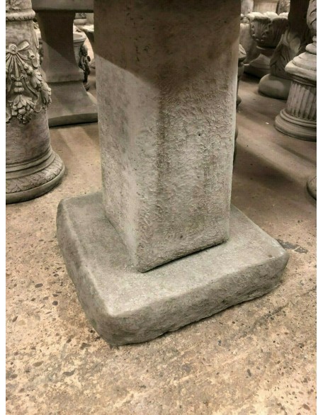 Stunning Stone Chunky Square Garden Bird Bath