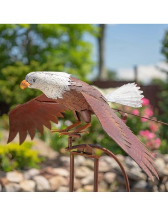 Large Flying Eagle Iron Rocking Stake