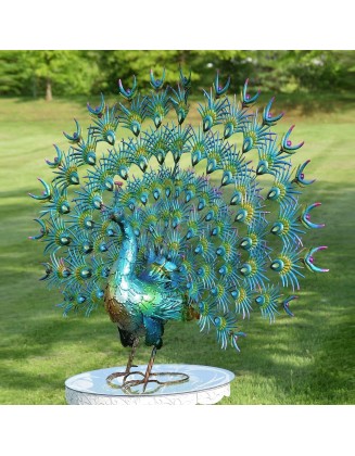 Large Peacocks with Crystal Detail